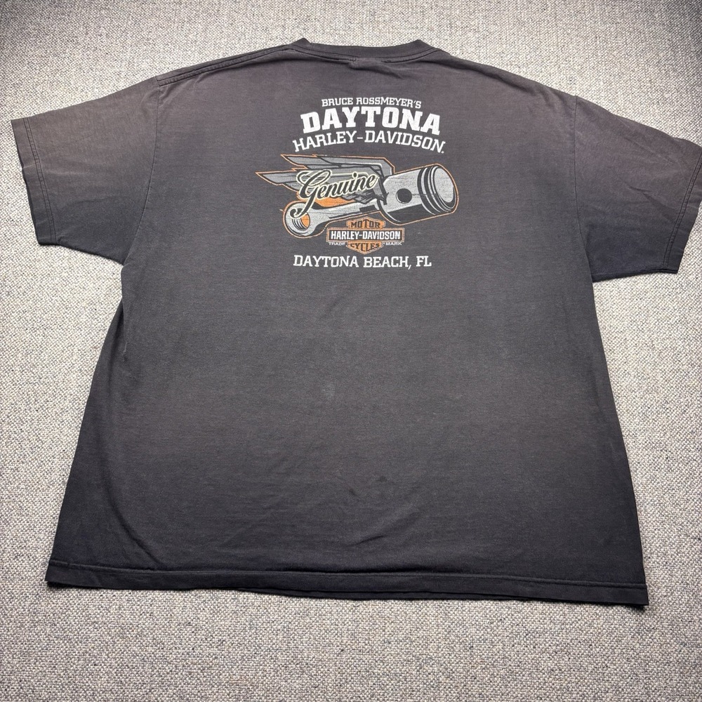 Vintage Harley Davidson World Class Motorcycles Graphic Tee T-Shirt Black Sz 2XL - Picture 7 of 8